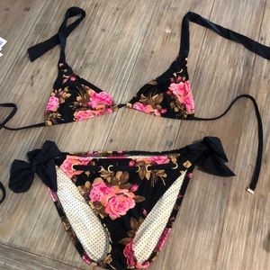 Betsey Johnson rose bikini